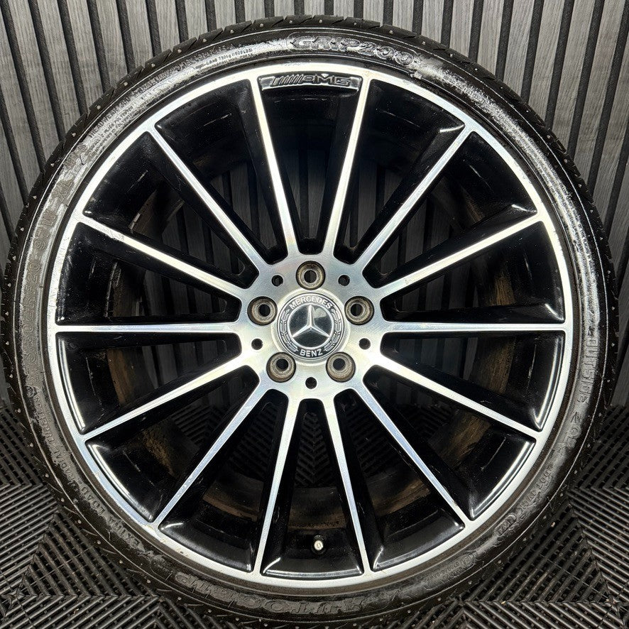 1X 20" GENUINE AMG MERCEDES E CLASS BLACK ALLOY WHEEL BACK W213 A2134012300 REAR