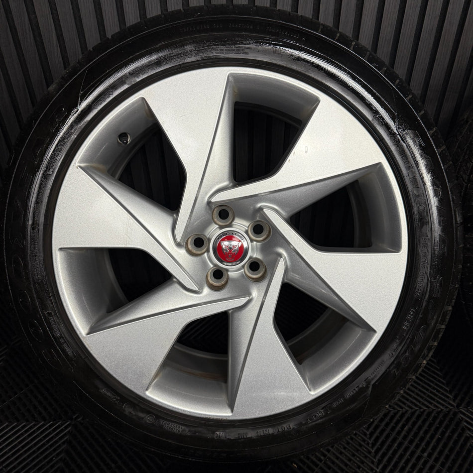 20'' GENUINE JAGUAR I PACE I-PACE 6007 6 SPOKE ALLOY WHEELS TYRES J9D3-BC-SS