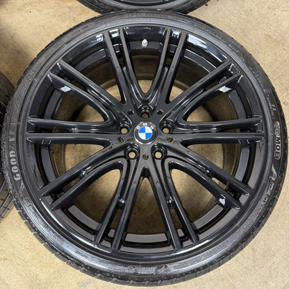 20'' GENUINE BMW 5 SERIES 759  BLACK M SPORT G30 G31 ALLOY WHEELS TYRES