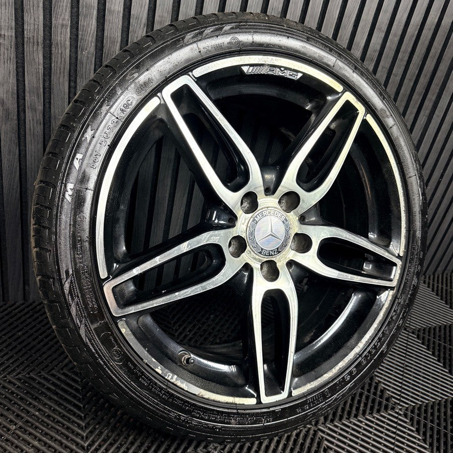 1X 18'' Mercedes AMG A Class CLA Black W176 Alloy Wheel Tyre A1764010700 Genuine