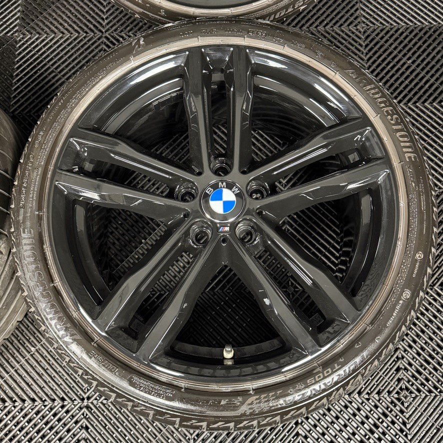 19" GENUINE BMW 3 SERIES 704 BLACK M SPORT F30 F31 F32 E90 E92 ALLOY WHEEL TYRES