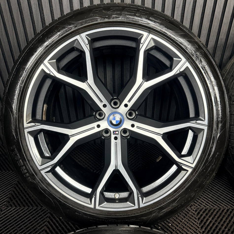 21'' BMW X5 X6 G05 G06 741M M Sport Alloys Wheels Alloys Tyres Genuine
