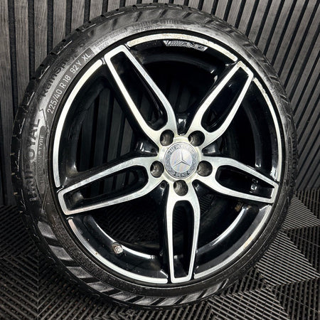 1X 18'' Mercedes AMG A Class CLA Black W176 Alloy Wheel Tyre A1764010700 Genuine
