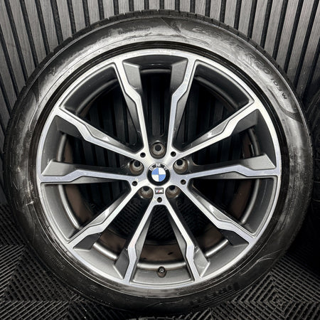 20'' BMW X3 X4 G01 G02 699 M Sport Alloy Wheels Tyres Alloys 801026 Genuine