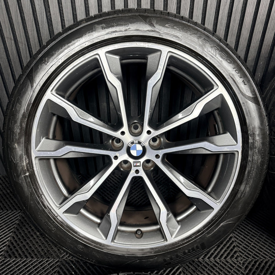 20'' BMW X3 X4 G01 G02 699 M Sport Alloy Wheels Tyres Alloys 801026 Genuine