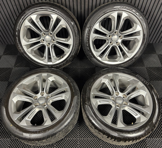 19'' GENUINE AUDI Q3 S LINE 5 DOUBLE SPOKE ALLOY WHEELS TYRES ALLOYS 8U0601025AD