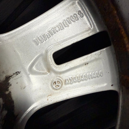 1X 17'' GENUINE MERCEDES A B CLASS CLA SILVER ALLOY WHEEL TYRE A2464011400