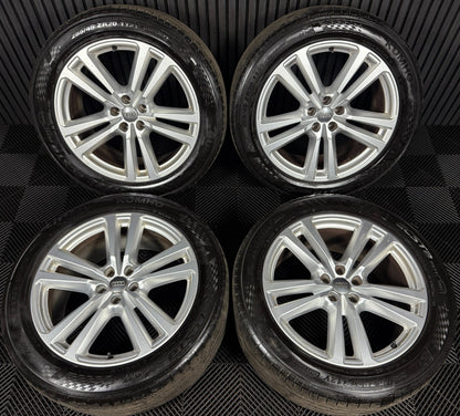 20'' GENUINE AUDI Q7 S LINE 5 DOUBLE SPOKE ALLOY WHEELS ALLOYS TYRES 4M0601025H