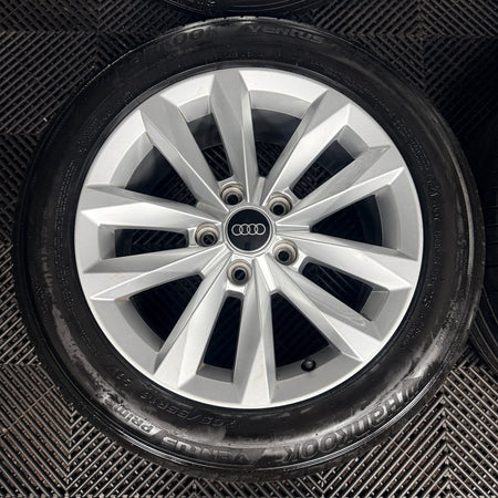 16'' Audi A3 Silver Multispoke Alloy Wheels Alloys Tyres 8Y0601025 Genuine