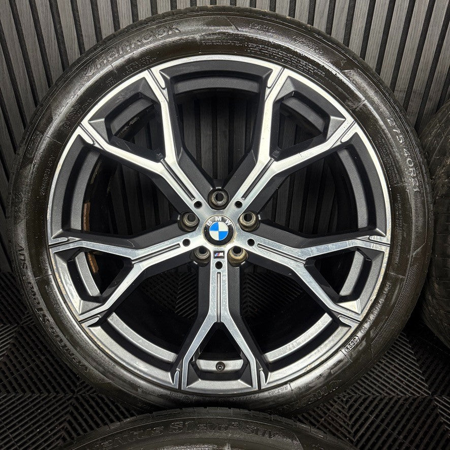 21'' GENUINE BMW X5 X6 G05 G06 741M M SPORT ALLOYS WHEELS ALLOYS TYRES