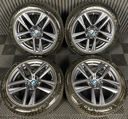18'' GENUINE BMW 4 SERIES I4 853 G26 G22 G23 ALLOY WHEELS WINTER TYRES ALLOYS