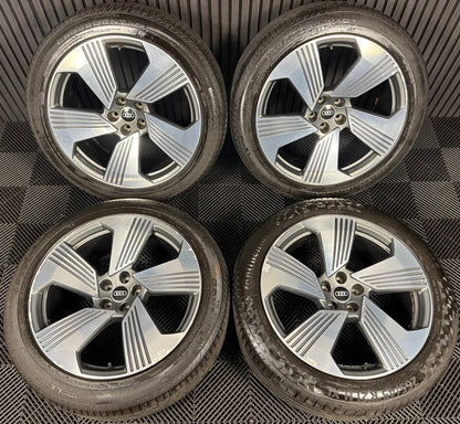 21'' GENUINE AUDI ETRON E-TRON DC ALLOY WHEELS TYRES ALLOYS Q7 4KE601025F