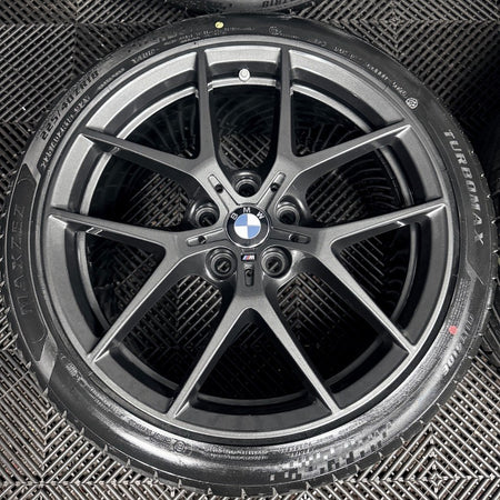 18'' BMW 1 Series 554 Grey M Sport 2 F40 F44 Alloy Wheels Tyres 8092353 Genuine