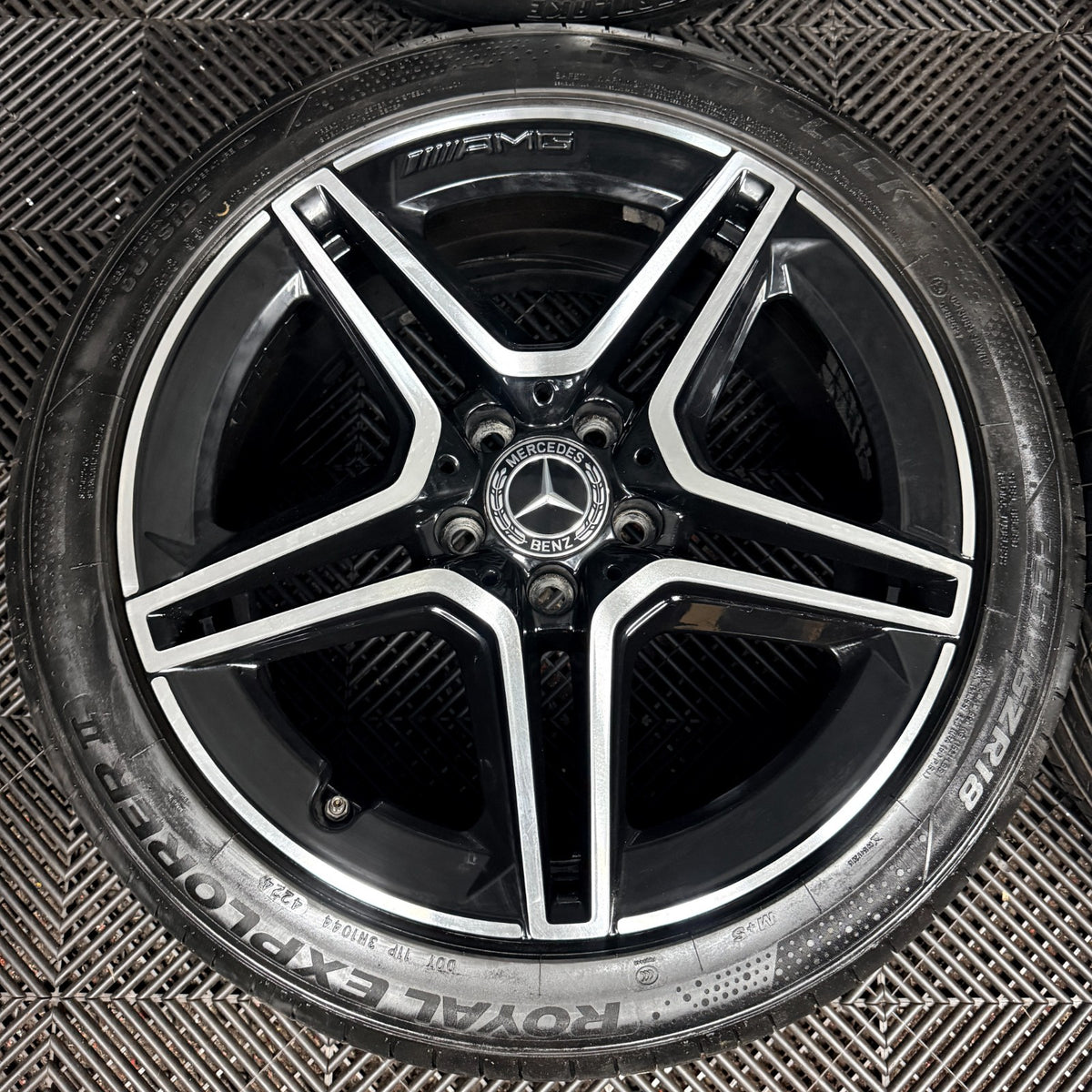 18'' Mercedes Amg A Class Cla B Black DC Alloy Wheels Tyres Alloys W177 Genuine