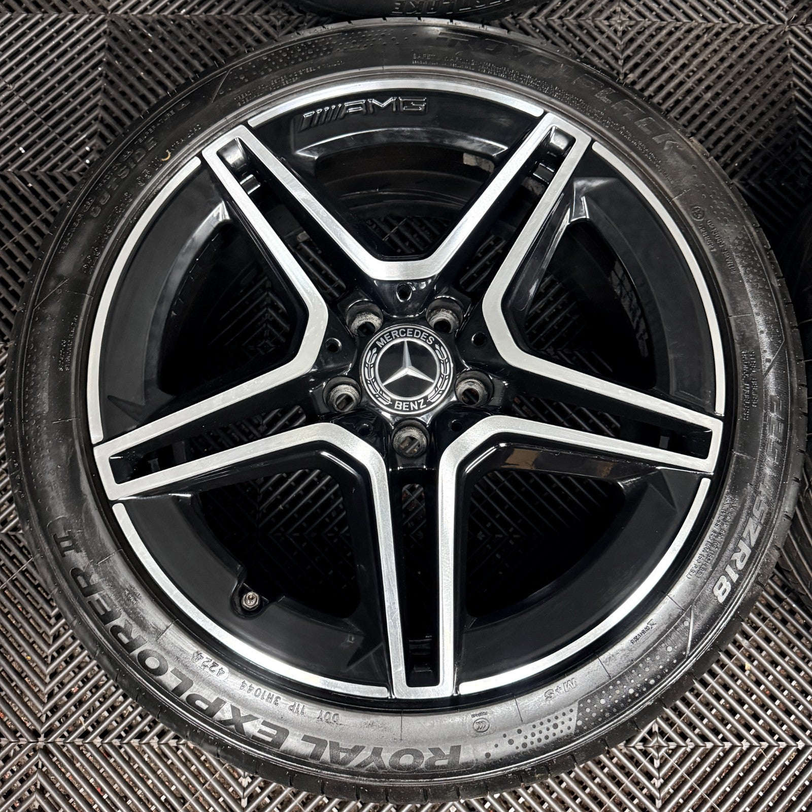 18'' Mercedes Amg A Class Cla B Black DC Alloy Wheels Tyres Alloys W177 Genuine