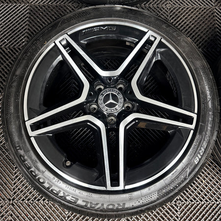 18'' Mercedes Amg A Class Cla B Black DC Alloy Wheels Tyres Alloys W177 Genuine