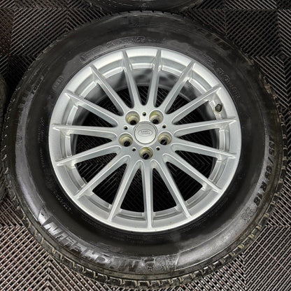 18'' GENUINE RANGE ROVER VELAR MULTISPOKE SILVER LAND ALLOY WHEELS TYRES ALLOYS