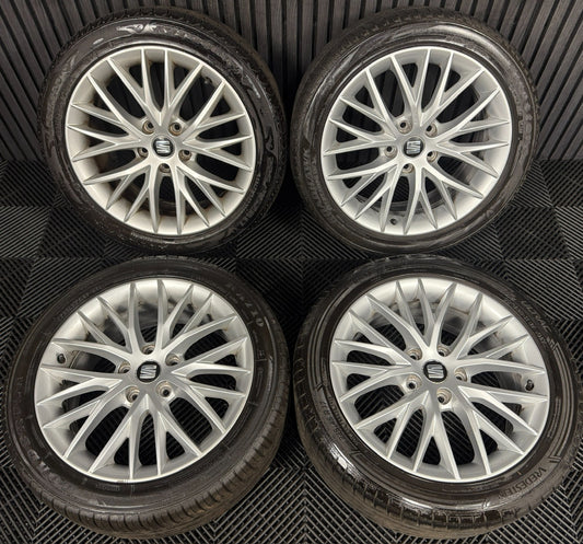 17'' GENUINE SEAT LEON MK3 ALLOY FR MK2 WHEELS TYRES ALLOYS 5F0601025H