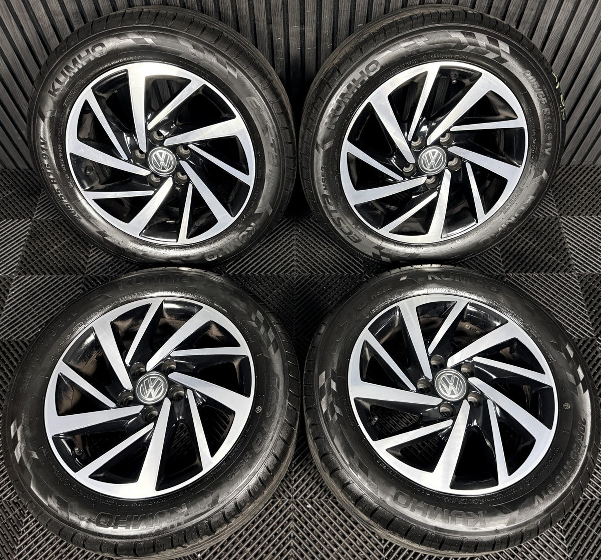 16'' VW Golf Mk7 Woodstock Mk8 Mk6 Alloy Wheels Tyres Alloys 5G0601025DS Genuine