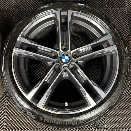 18'' GENUINE BMW 1 SERIES 819 BLACK M SPORT 2 F40 F44 ALLOY WHEELS TYRES 8092352