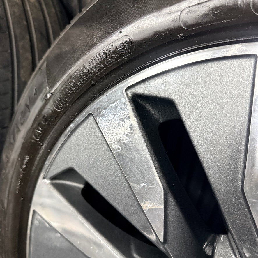 18'' Audi A6 C8 Multispoke Grey DC Spoke Alloy Wheels Tyres 4K0601025B Genuine