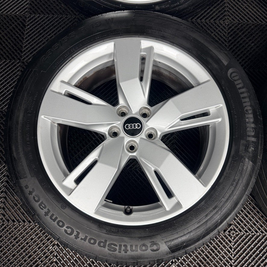19" Audi Q5 5 Split Spoke S Line SQ5 Alloy Wheels Tyres 5X112 80A601025D Genuine