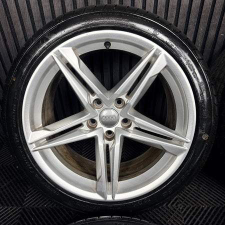 18" Audi A5 S Line Silver Star Spoke Wheels Alloys Tyres 8W0601025DE Genuine