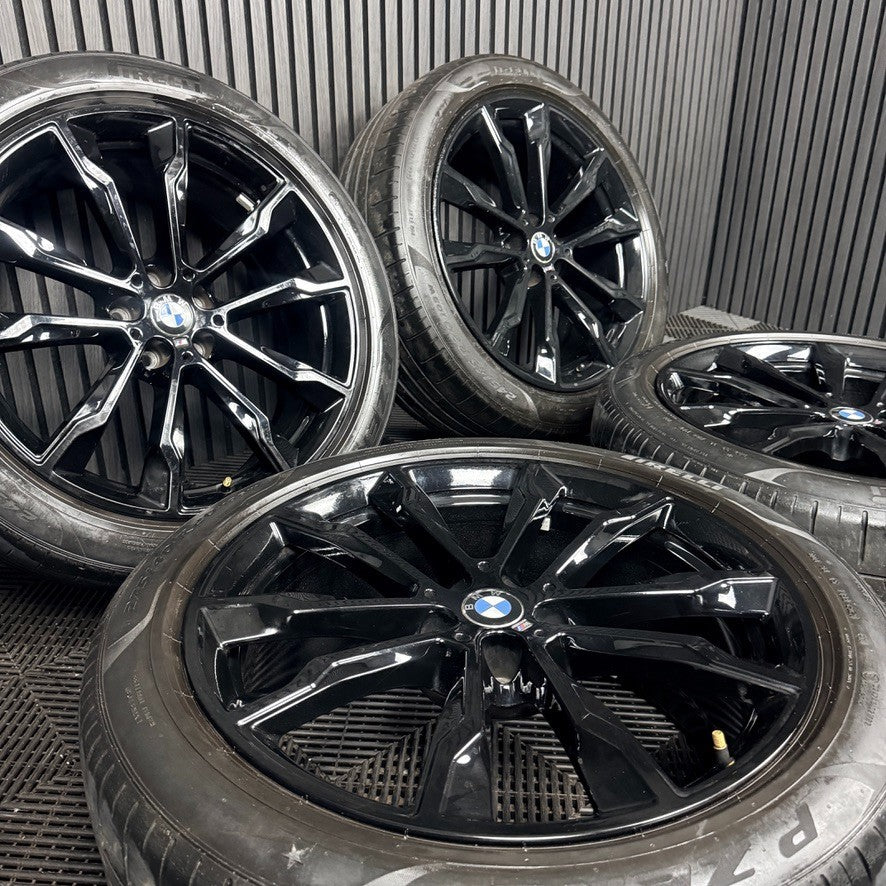 20'' BMW X3 X4 G01 G02 699 Black M Sport Wheels Tyres Alloys 801026 Genuine