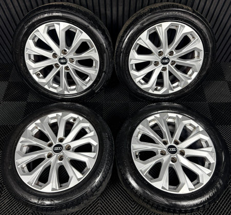 17'' Audi A4 Silver B8 B9 10 Spoke Alloy Wheels Alloys Tyres 8W0601025L Genuine