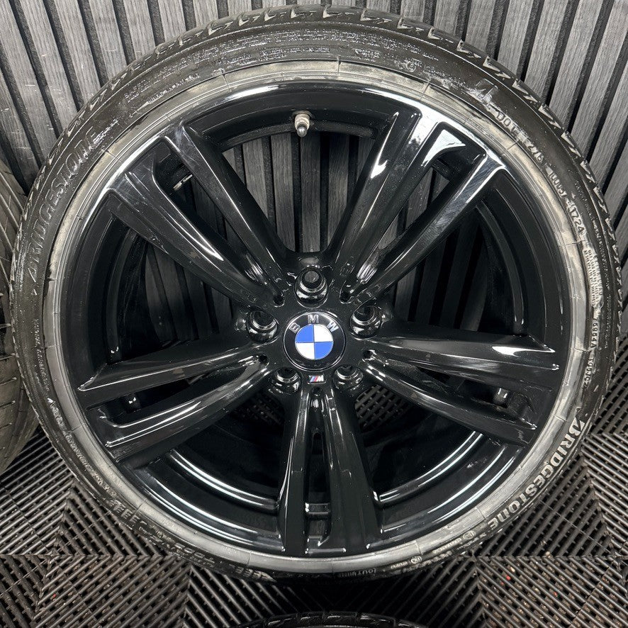 19" BMW 3 Series 442 Black M Sport F30 F31 F32 E90 E92 Alloy Wheel Tyres Genuine