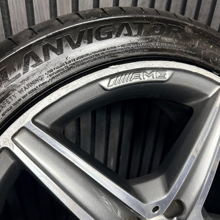 18'' Mercedes AMG C Class W205 Grey DC 5 Spoke Alloy Wheels Tyres Alloys Genuine
