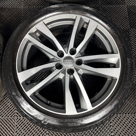 19'' Audi A6 C8 S Line 5 Double Spoke Alloy Wheels Tyres 4K0601025H Genuine