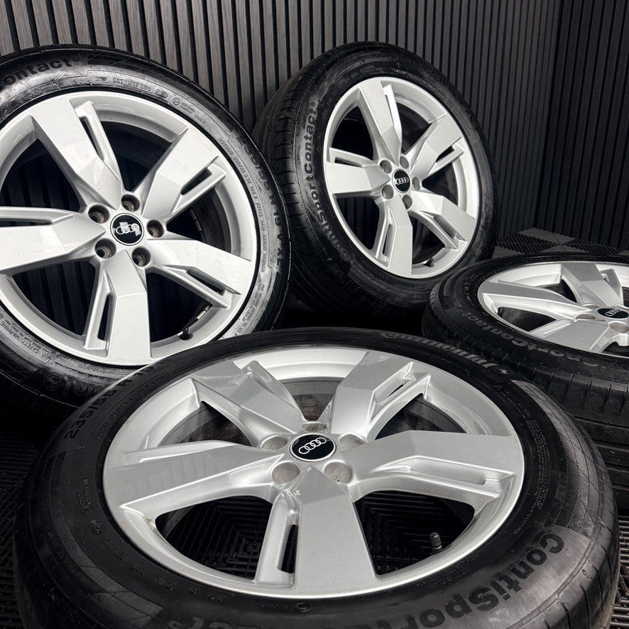 19" Audi Q5 5 Split Spoke S Line SQ5 Alloy Wheels Tyres 5X112 80A601025D Genuine