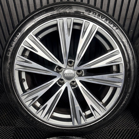 20'' Audi A6 C8 S Line 5 Double Spoke Alloy Wheels Tyres 4K0601025J Genuine