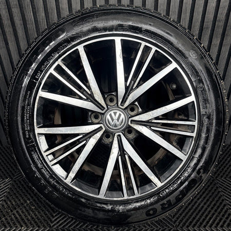 1X 16'' Genuine VW Golf MK7.5 MK7 Linas Alloy Wheel Tyre Gt Single 5G0601025CD