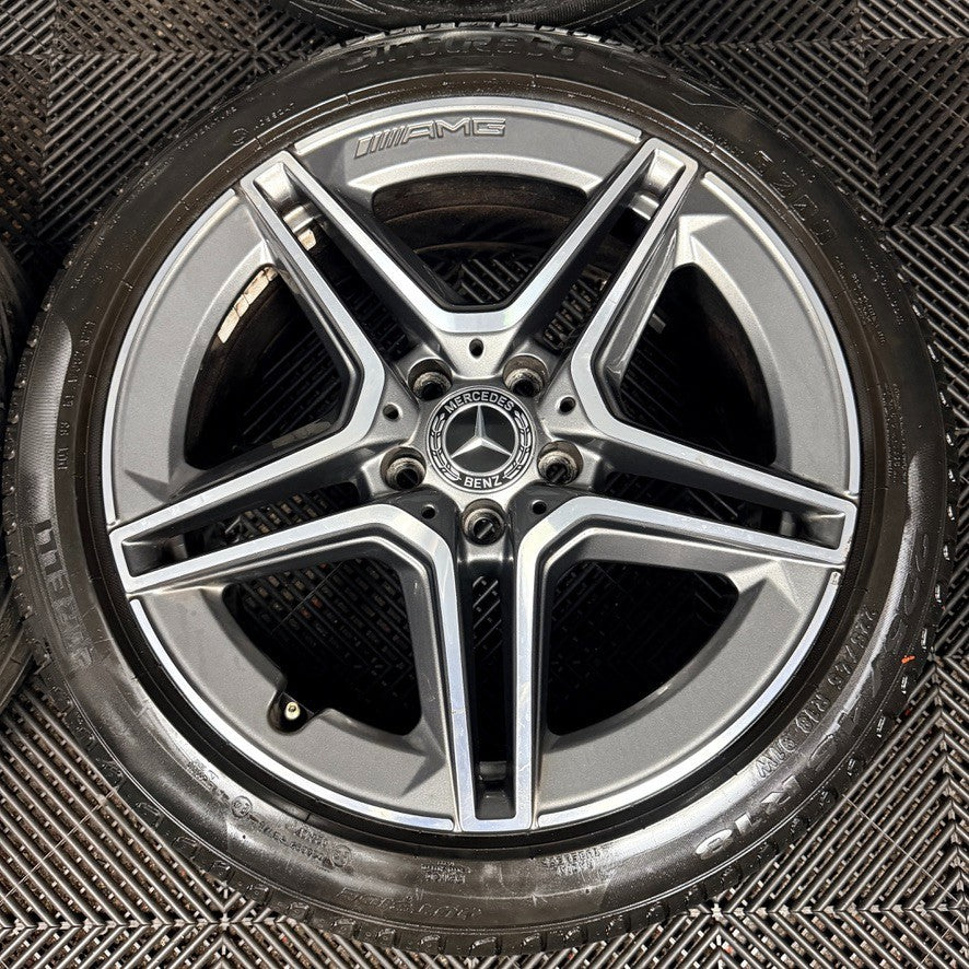 18'' Mercedes Amg A Class Cla B Alloy Wheels Tyres Alloys W177 Genuine