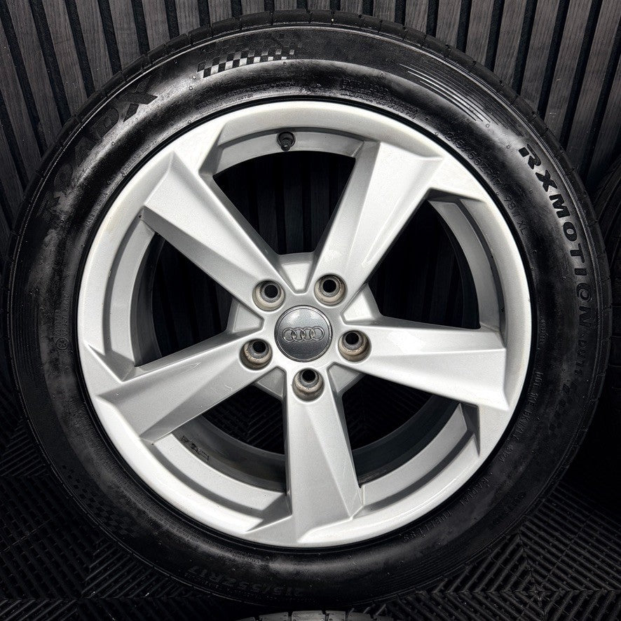 17'' Audi Q2 5 Spoke Alloy Wheels Tyres Alloys 81A601025B Genuine