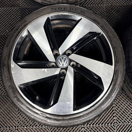 18" VW Golf GTI Mk7 GT GTD Milton Keynes Wheels Tyre Alloy 5G0601025CN Genuine