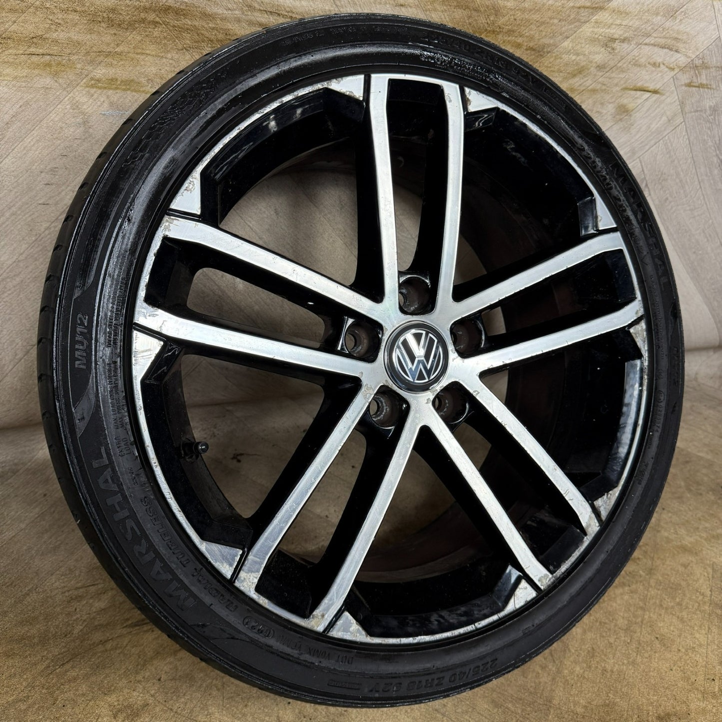 1X 18'' GENUINE VW GOLF GTD NOGARO GT GTI MK7 ALLOY WHEEL TYRE 5G0601025AQ