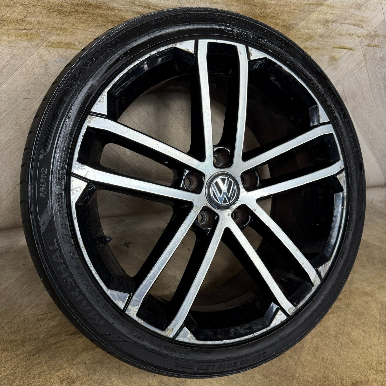 1X 18'' GENUINE VW GOLF GTD NOGARO GT GTI MK7 ALLOY WHEEL TYRE 5G0601025AQ