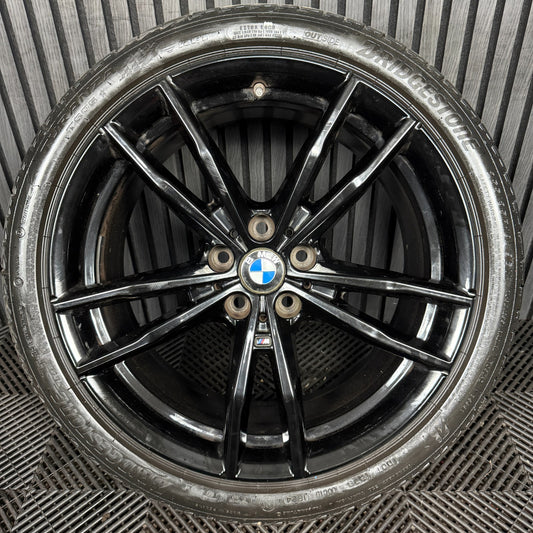 1X 19'' GENUINE BMW 3 SERIES 791 M SPORT 4 G20 BLACK ALLOY WHEEL 8090095 REAR