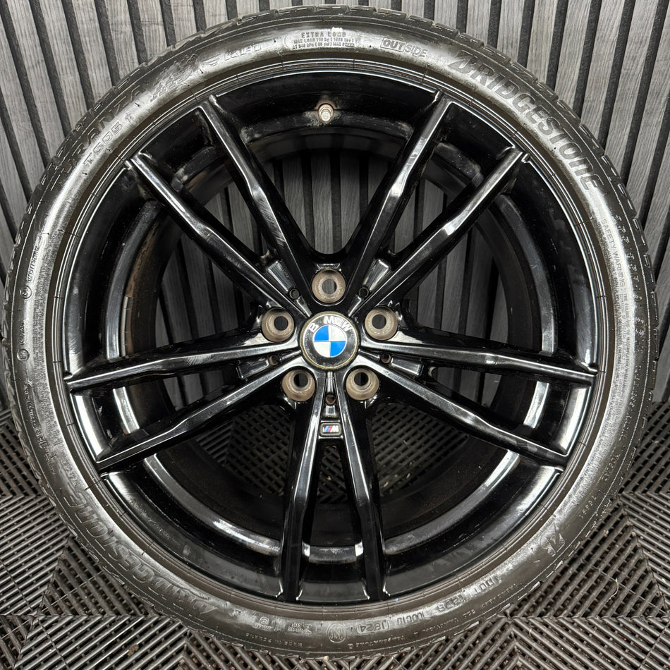 1X 19'' GENUINE BMW 3 SERIES 791 M SPORT 4 G20 BLACK ALLOY WHEEL 8090095 REAR
