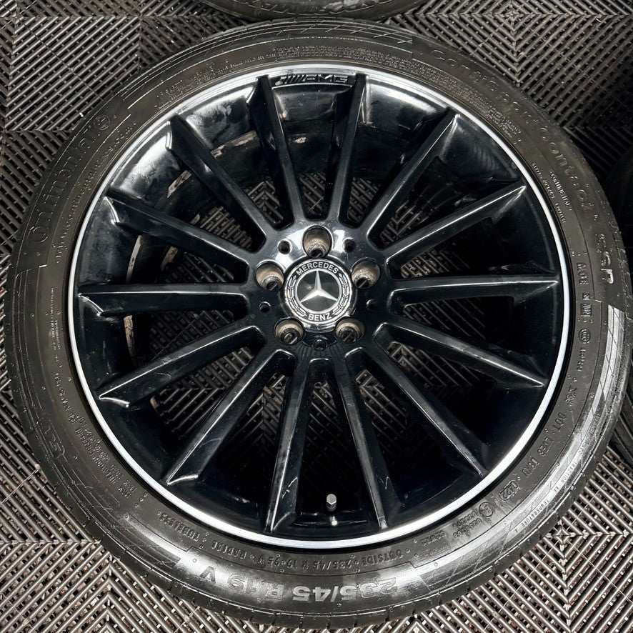 19'' AMG Mercedes GLA Black Multispoke Wheels Tyres Alloys A1564012800 Genuine