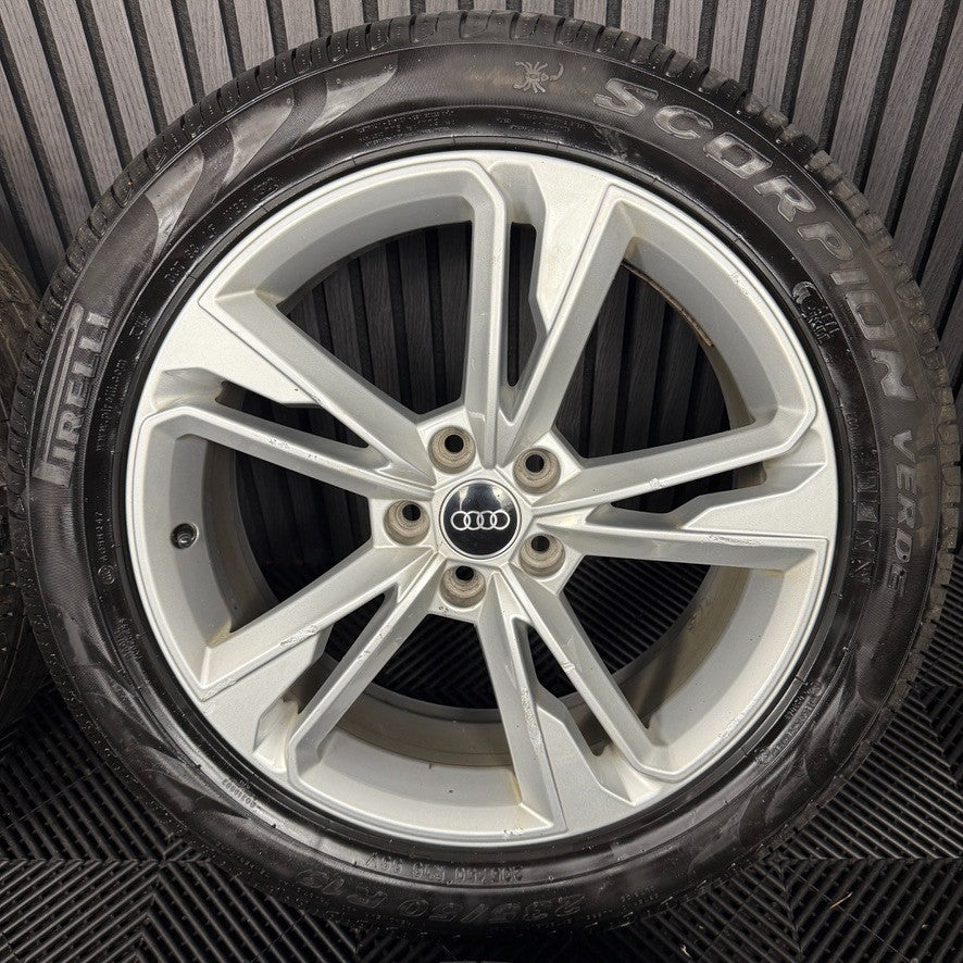 19'' GENUINE AUDI Q3 S LINE 5 DOUBLE SPOKE ALLOY WHEELS TYRE ALLOYS 83A601025M