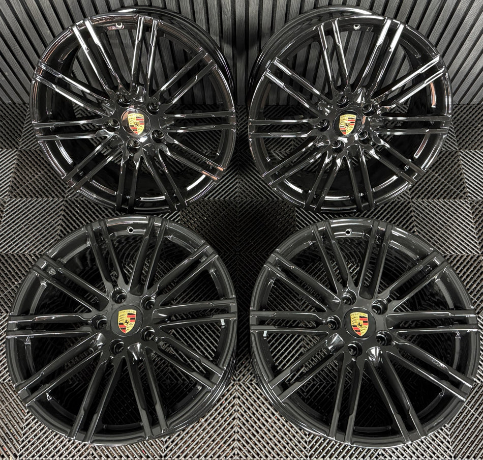 20'' GENUINE PANAMERA ALLOYS 970 TURBO S III BLACK ALLOY WHEELS