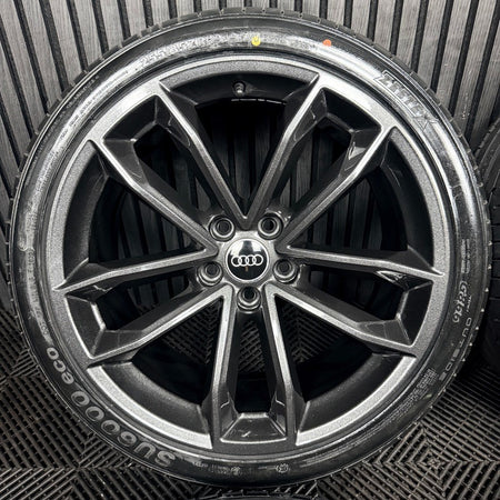 19'' Audi A5 S Line S5 Grey Alloy Wheels Alloys Tyres 8W0601025DF Genuine