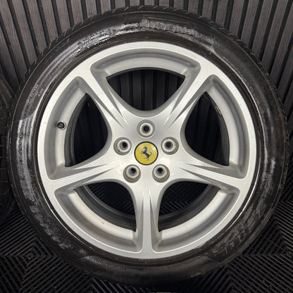 19" 18'' GENUINE FERRARI 612 SCAGLIETTI ALLOY WHEELS TYRES 194187 194186