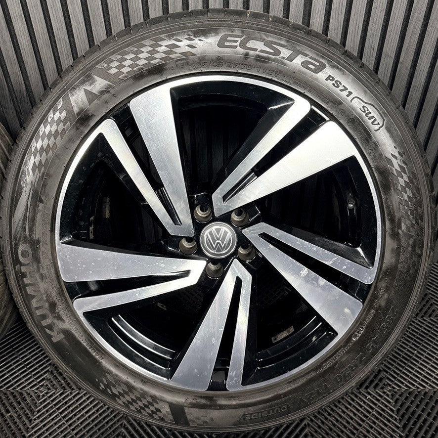 20'' VW Touareg Nevada Black DC Alloy Wheels Alloys Tyres Q7 760601025S Genuine