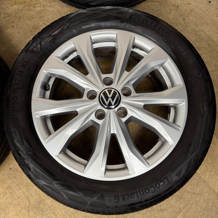 17'' GENUINE VW CADDY BARAHONA ALLOY ALLOYS WHEELS TYRES 2K7601025A
