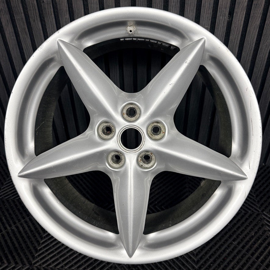 1X 18" Ferrari 360 Modena Spider Alloy Wheel 5 Spoke Single Front 164173 Genuine